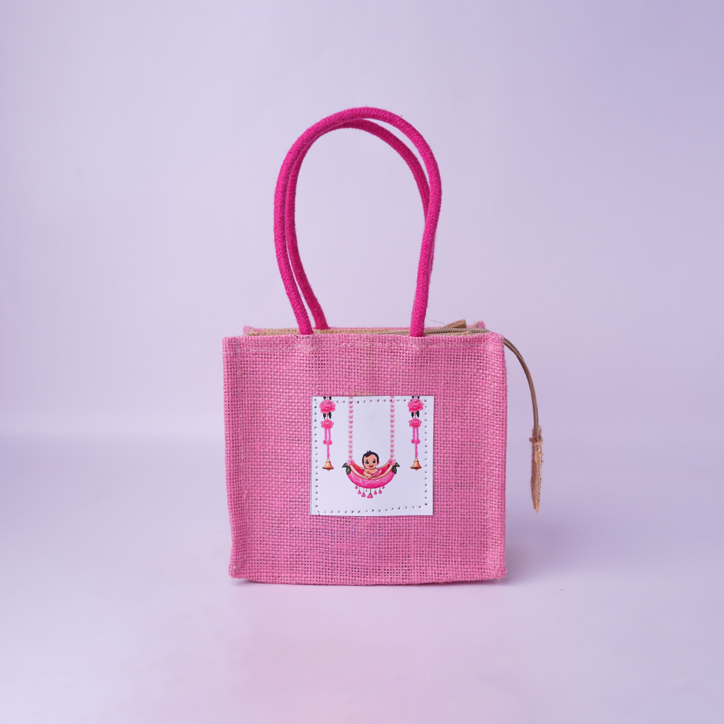 Baby shower jute bag