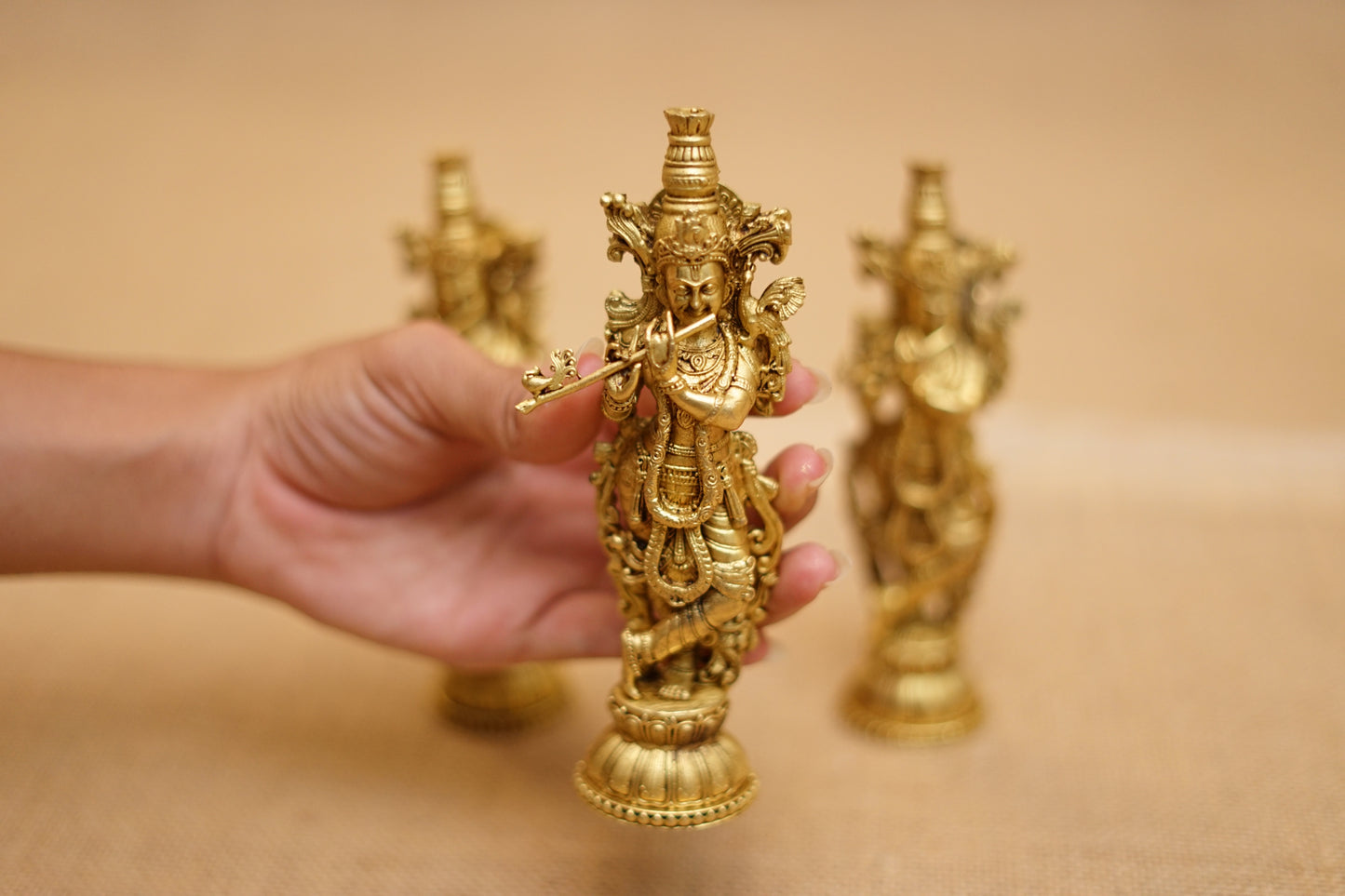 Brass Krishna Idol