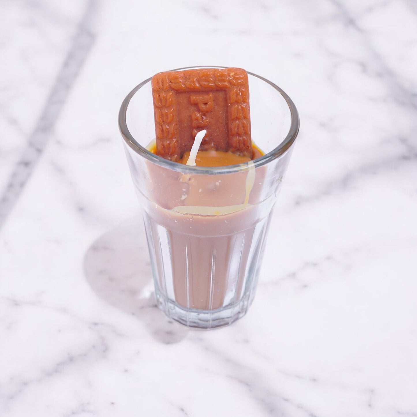 Tea with parle G candle