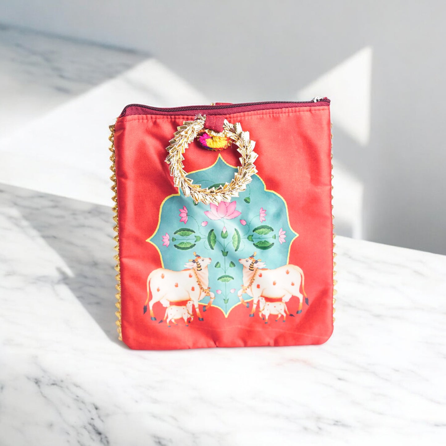Bangle holder Pichwai bag (Assorted)
