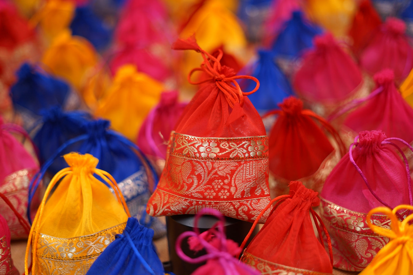 Organza Potli bags - 9”7 inches (Assorted)