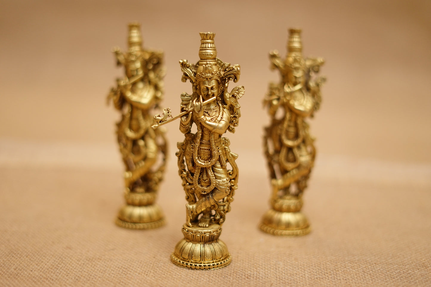 Brass Krishna Idol