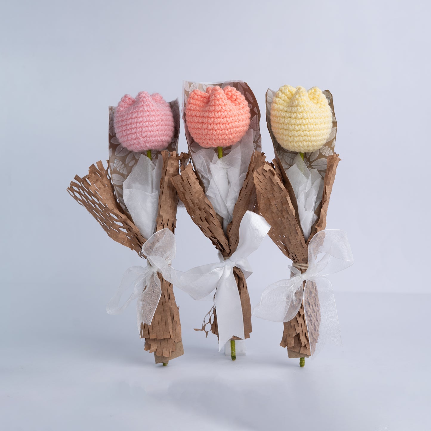 Big tulip crochet bouquet