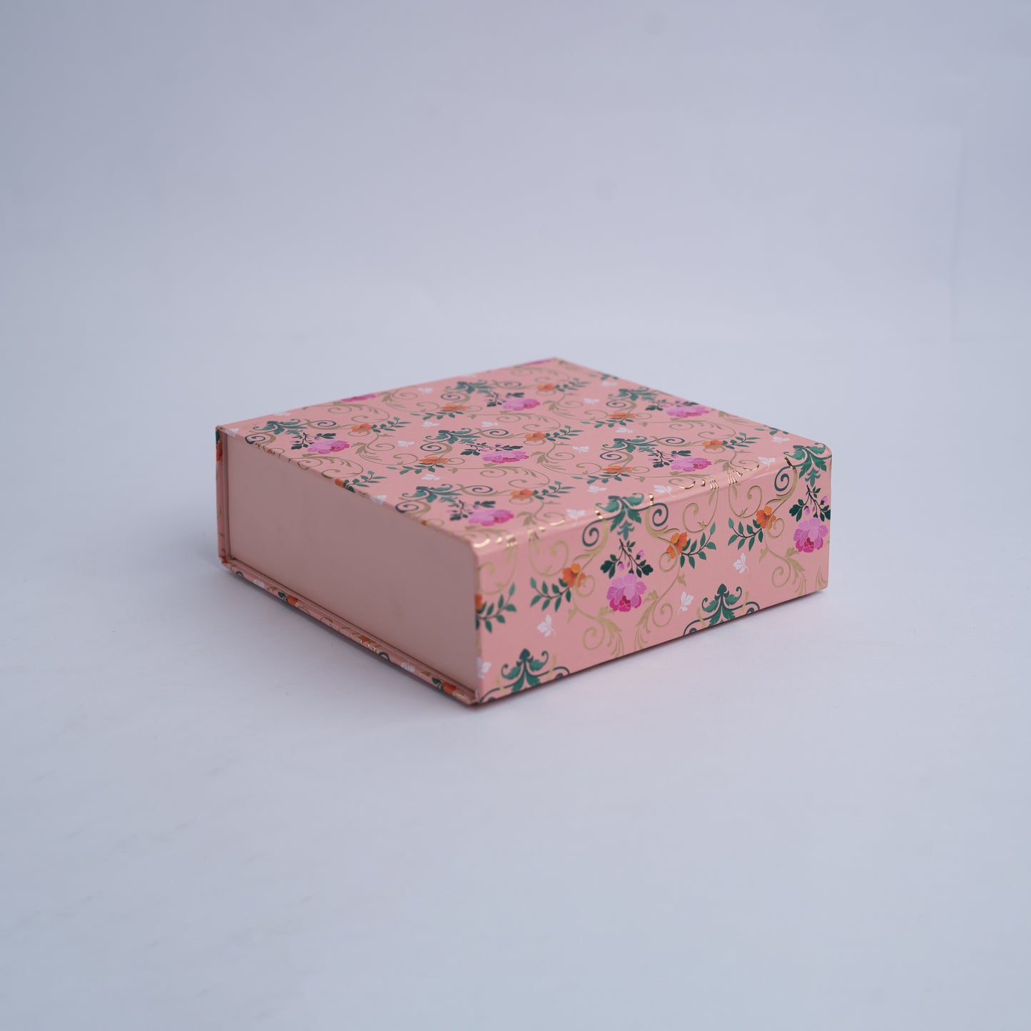 Printed Gift Box Pink Floral Design