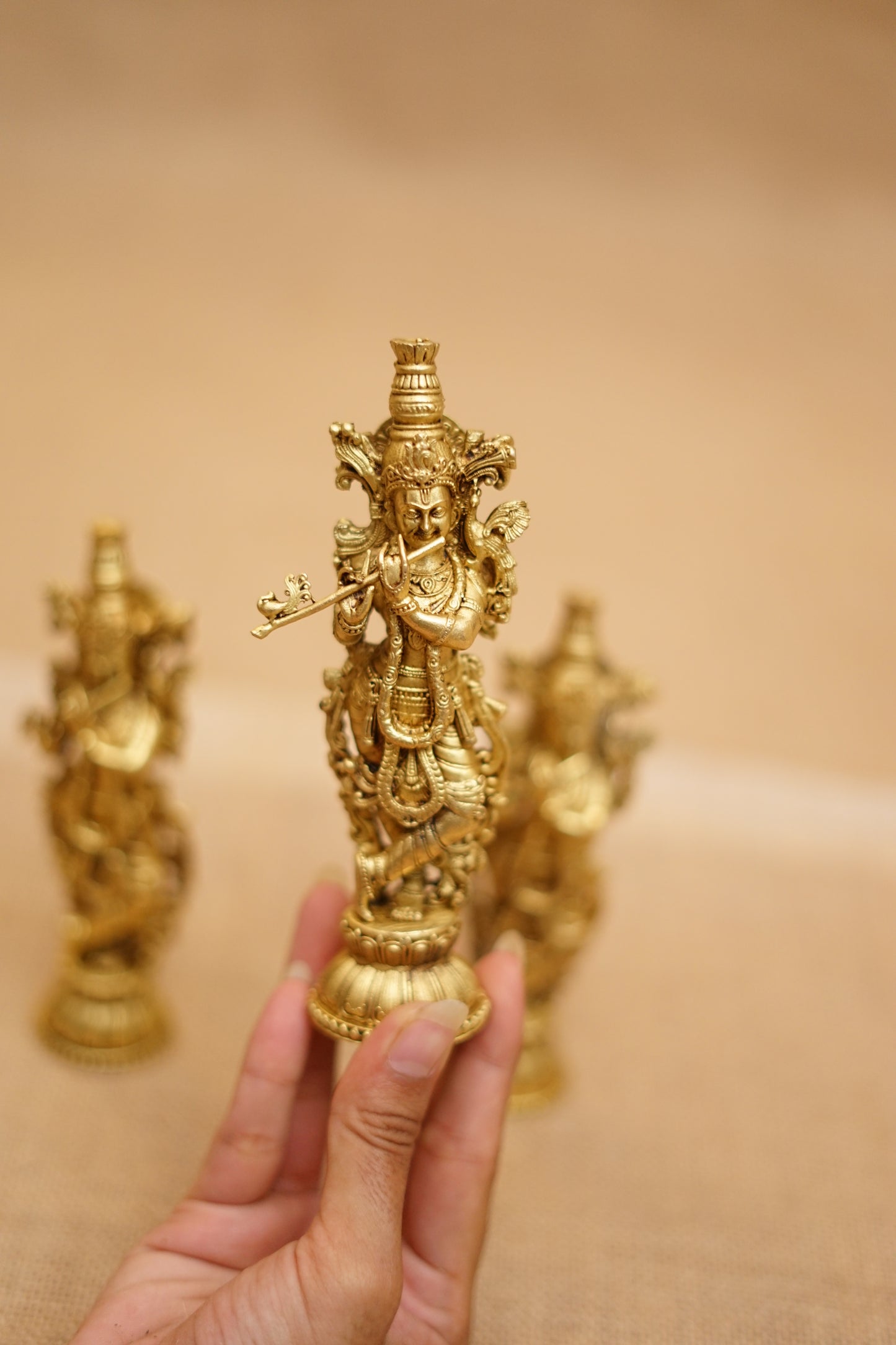 Brass Krishna Idol