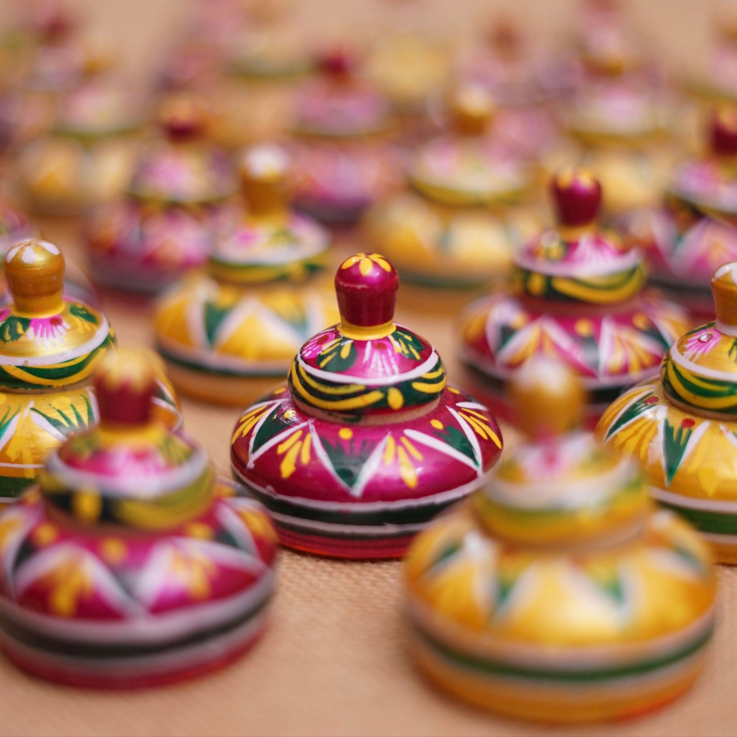 Wooden kumkum box