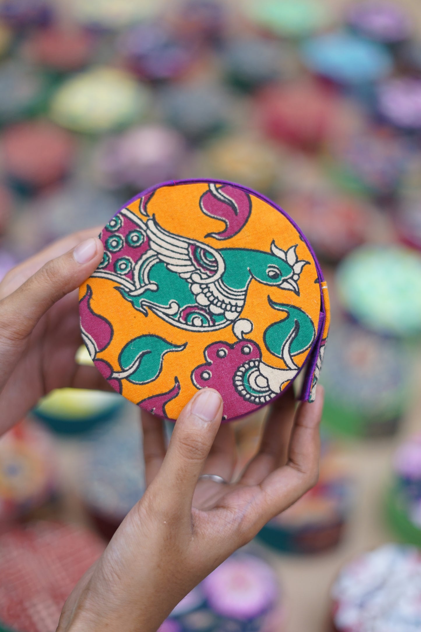 Roll Kalamkari Bangle Box (Assorted)