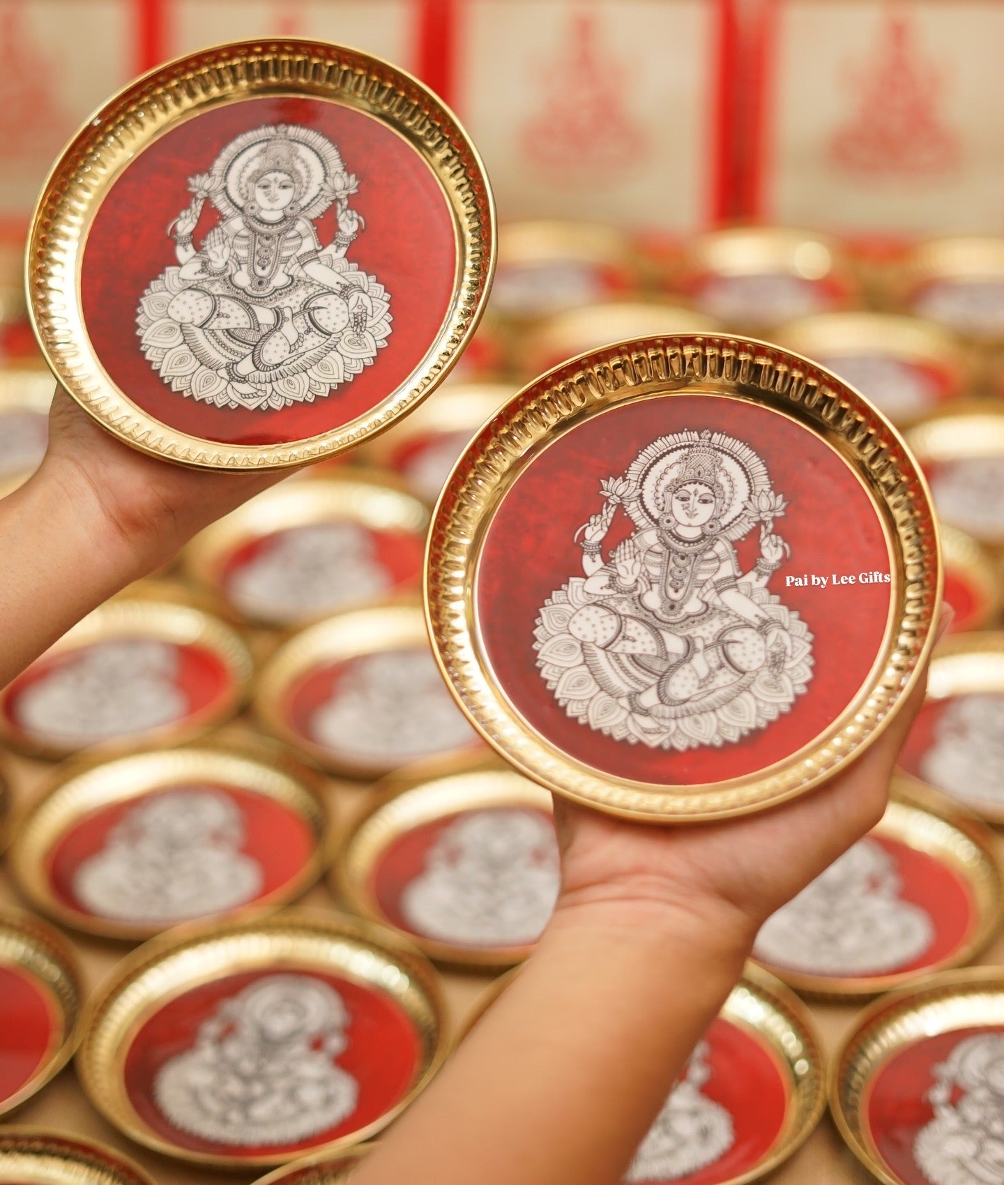 Lakshmi Pure Brass Plate - 6 inches