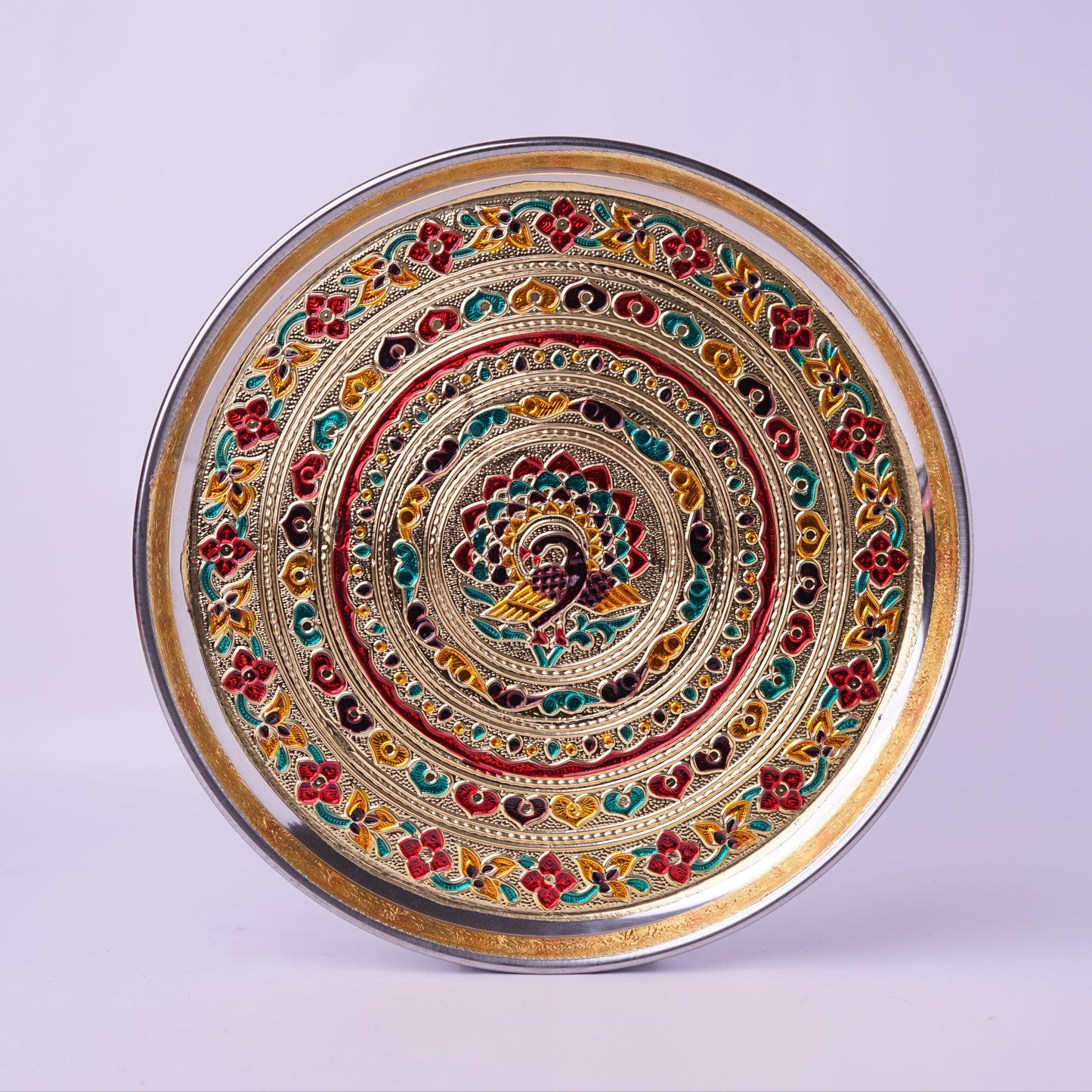 Meenakari Plate - 10 inch