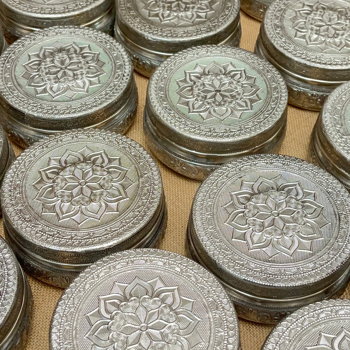 Meenakari Steel Box - 3.5 inch