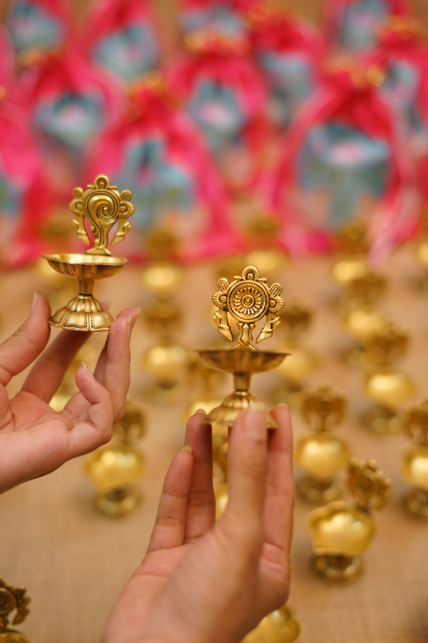 Brass Shank & Chakra Diya