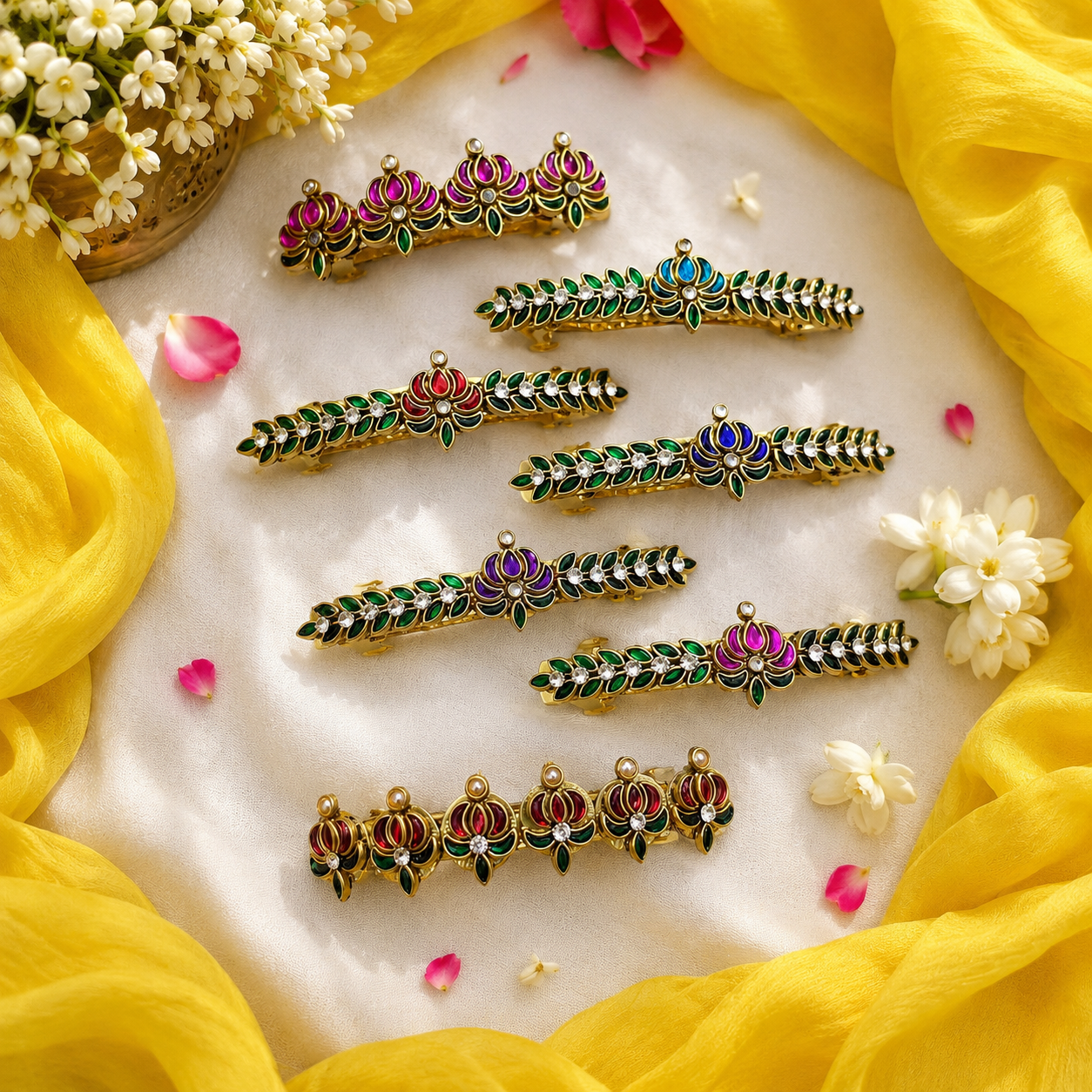 Kundan Hair Clips