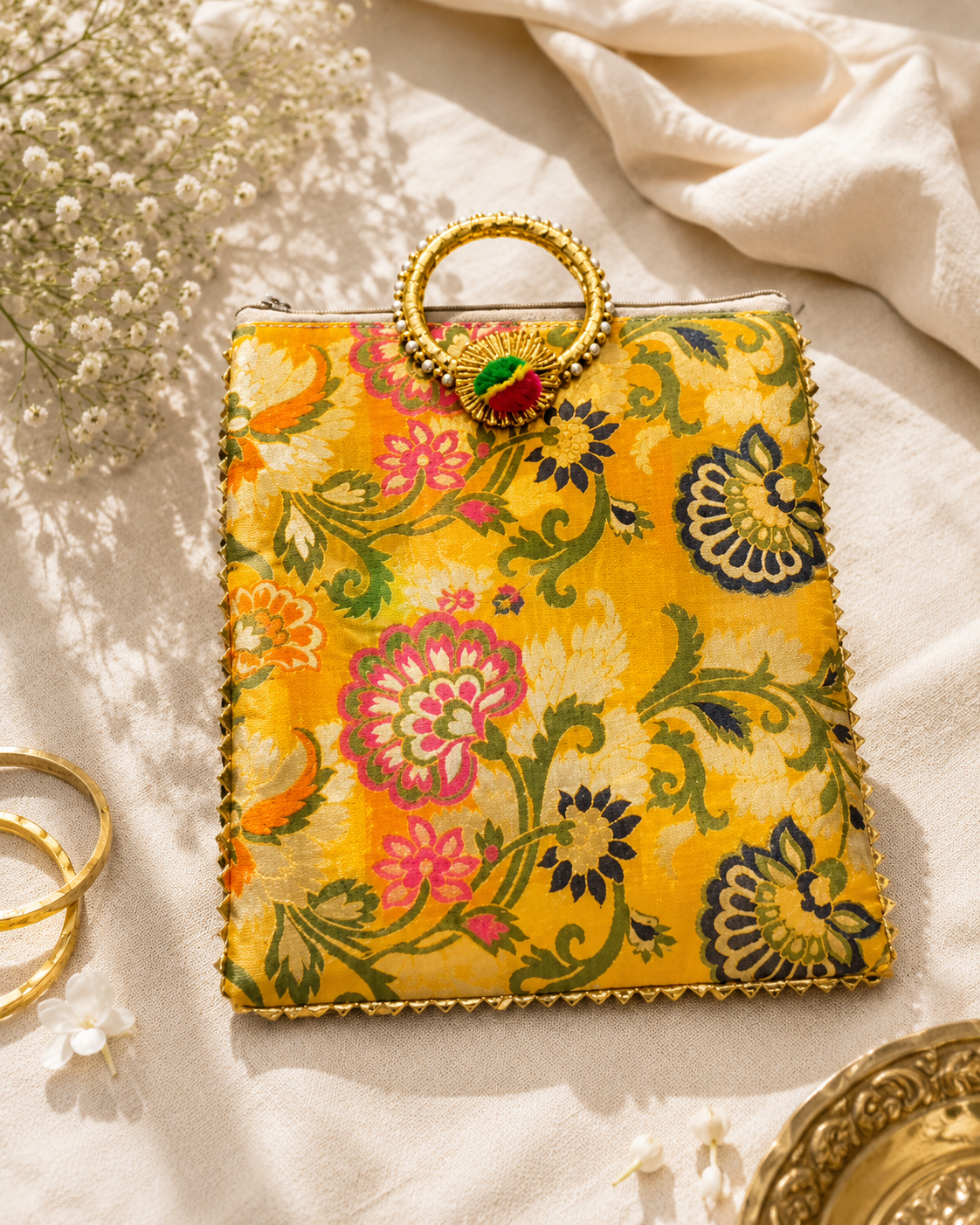 Paithani Bangle Holder Bag (assorted)