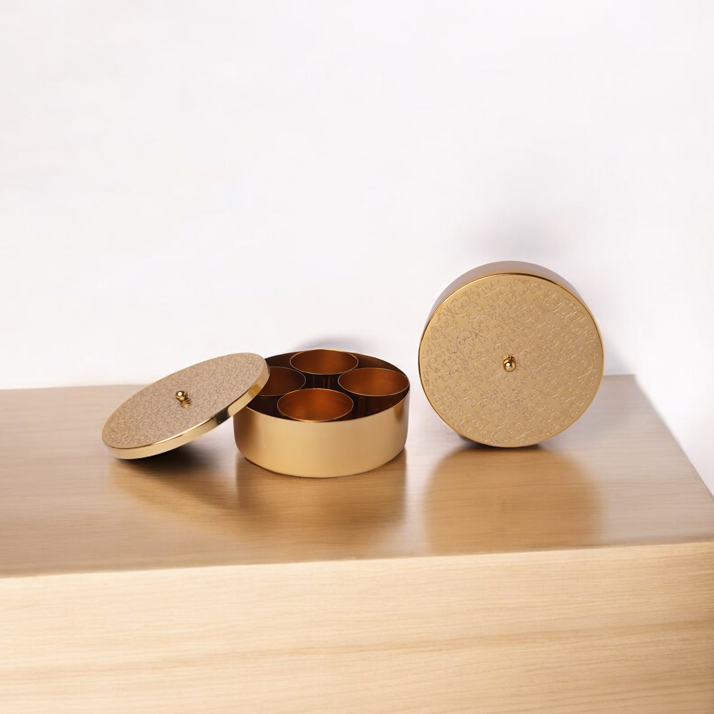 Spice box (Anjarai Petti) - 6 inch