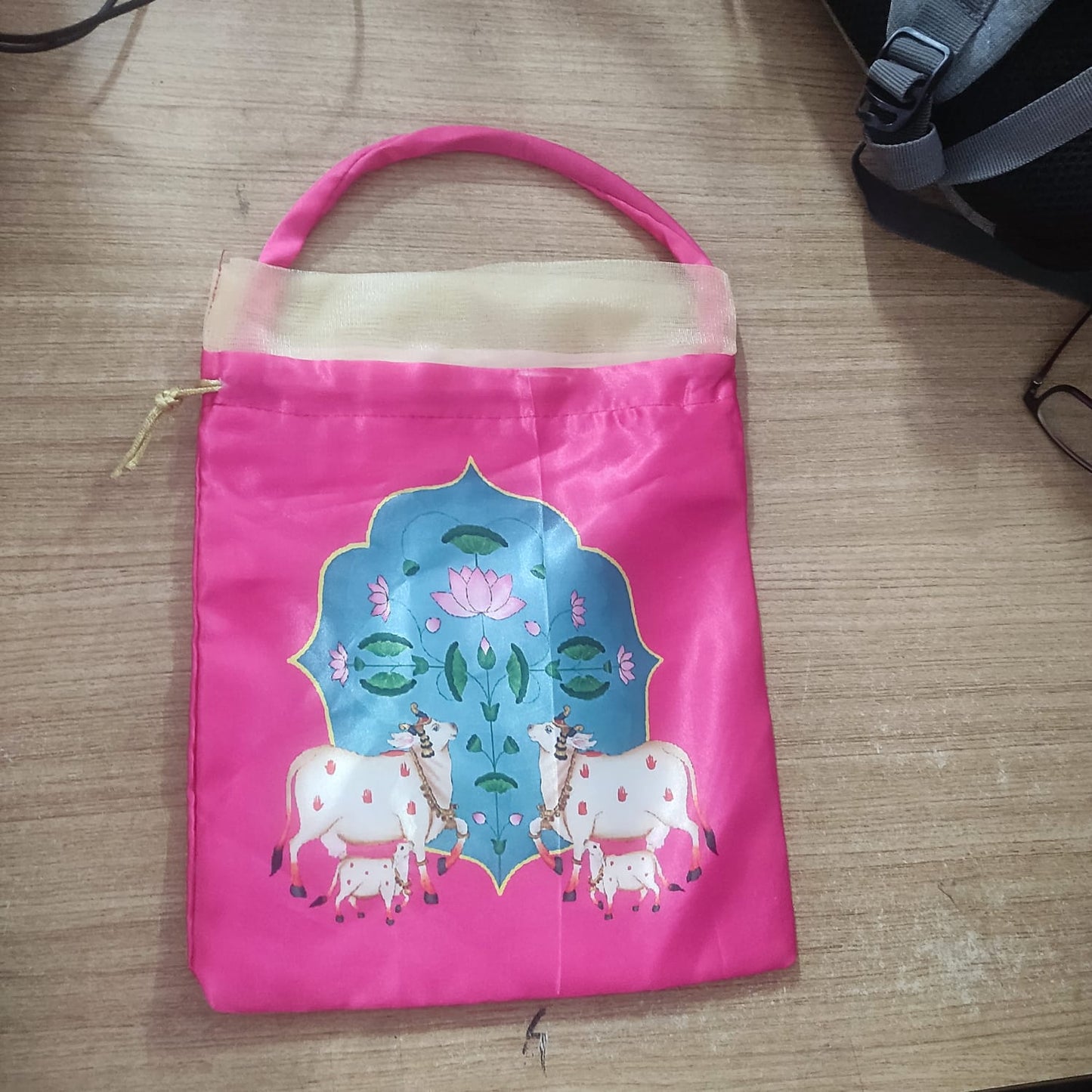 Cow Potli Favour Bag - 9"9