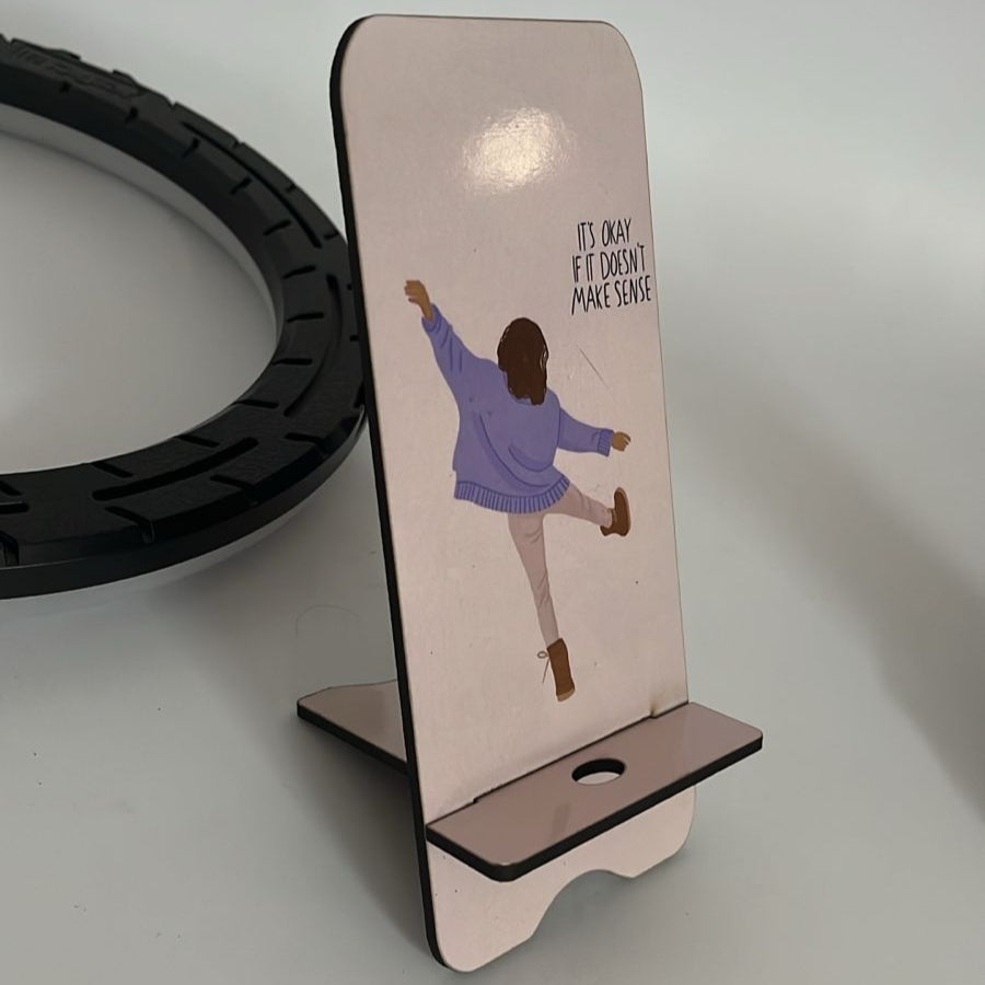 Wooden mobile stand