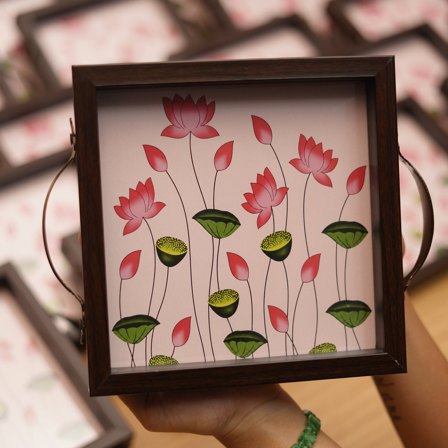 Pichwai Floral Tray