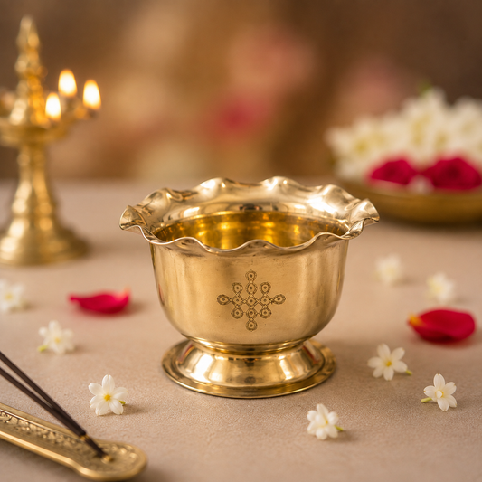 Brass Kolam Prasadam Bowl