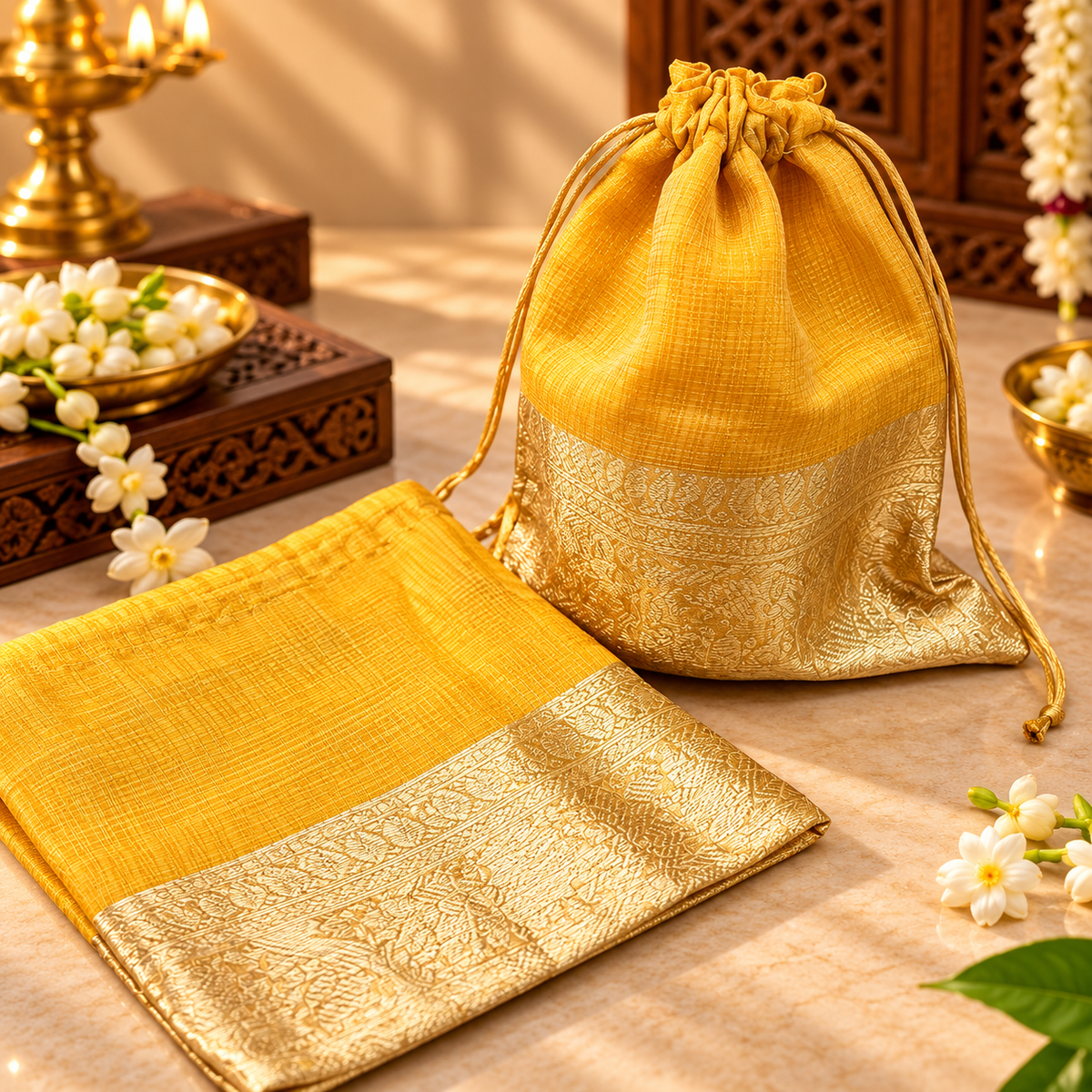 Tissue Organza Potli Bag