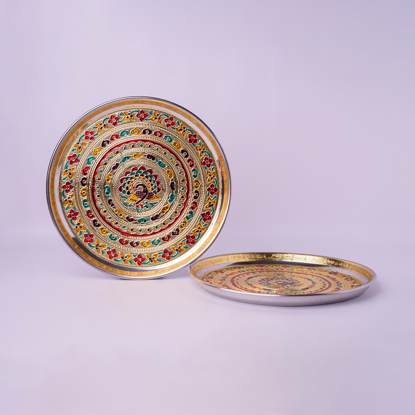 Meenakari Plate - 10 inch