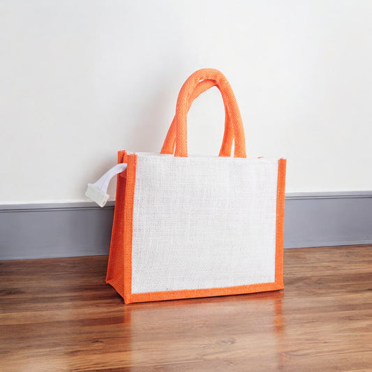 Orange Full Jute bag