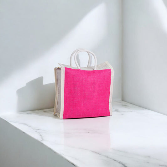 Pink Jute bag