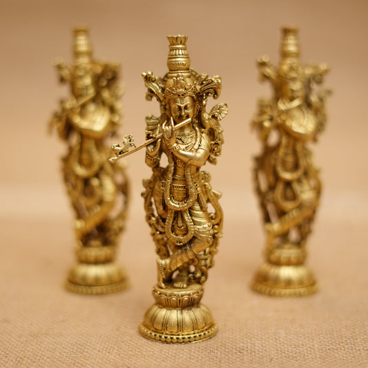 Brass Krishna Idol