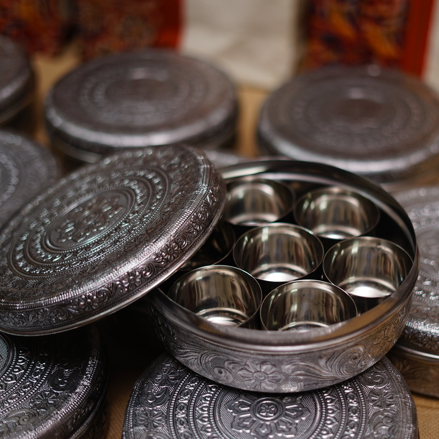 Meenakari Spice box