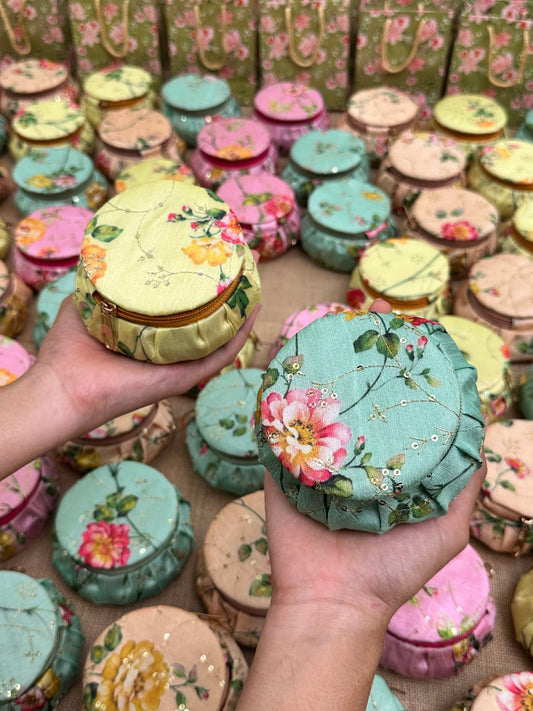 Pastel Floral Bangle box (Matki) assorted