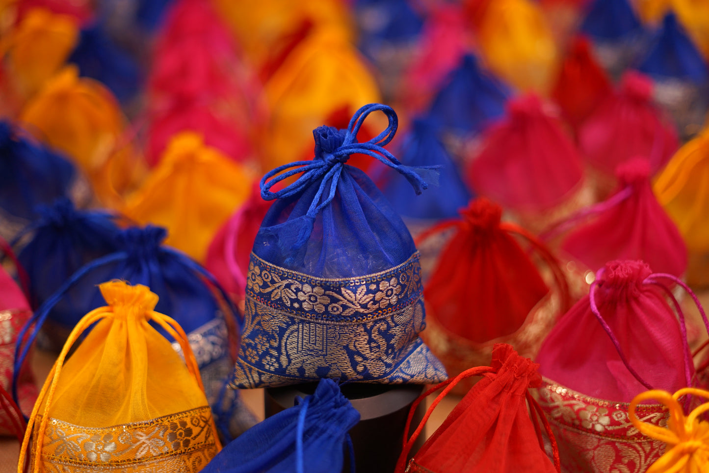 Organza Lace Potli - 7”5 inches