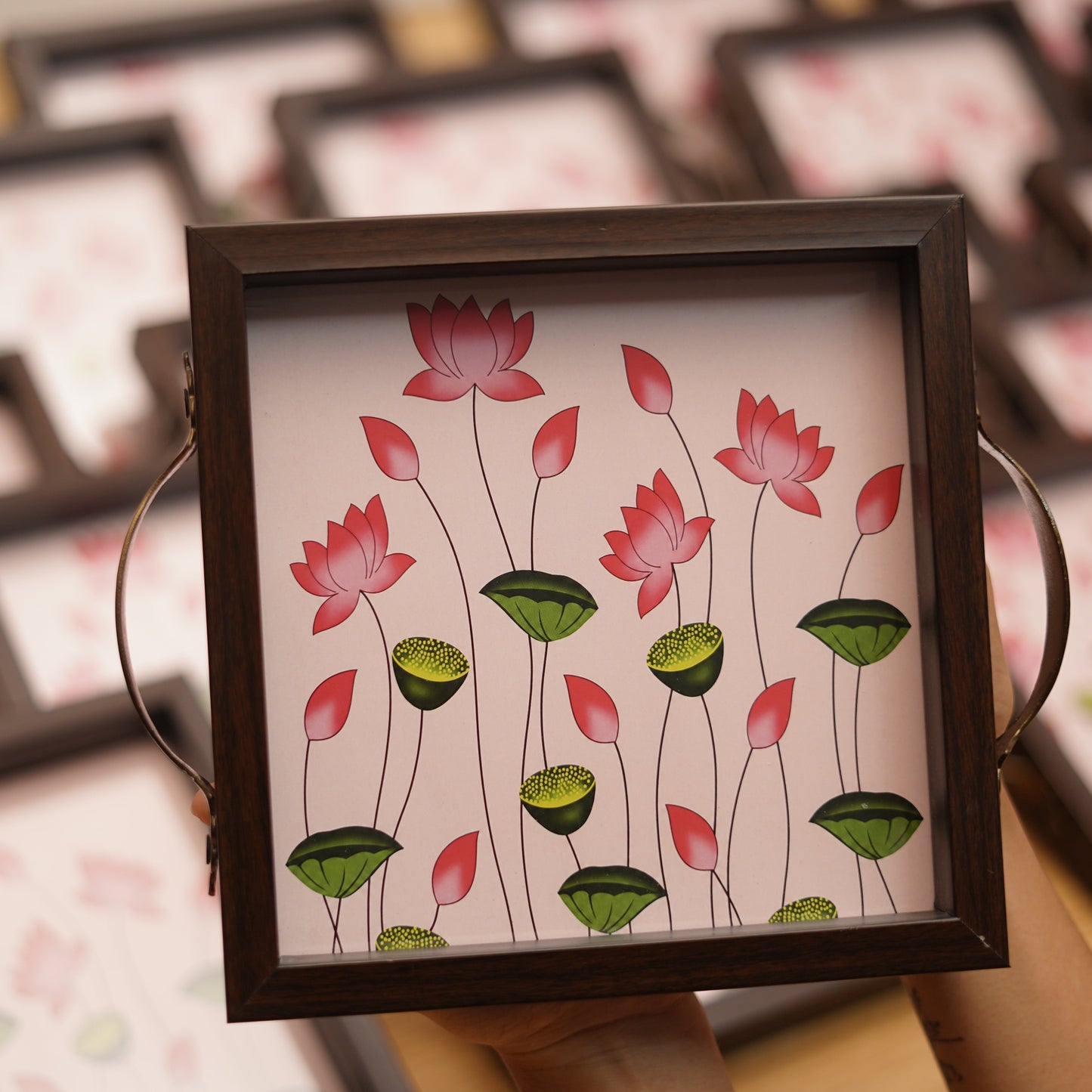 Pichwai Floral Tray