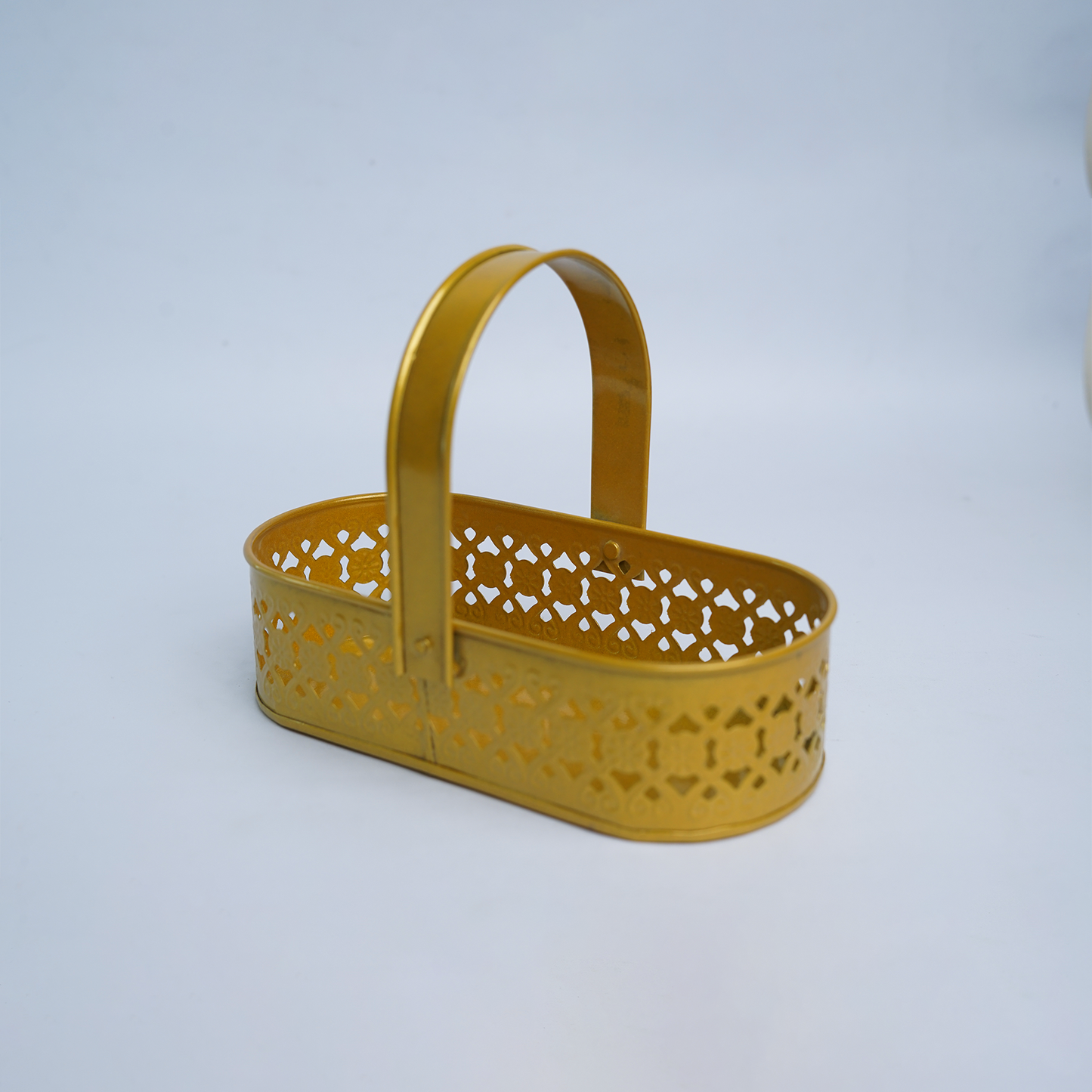 Gold Color oval basket
