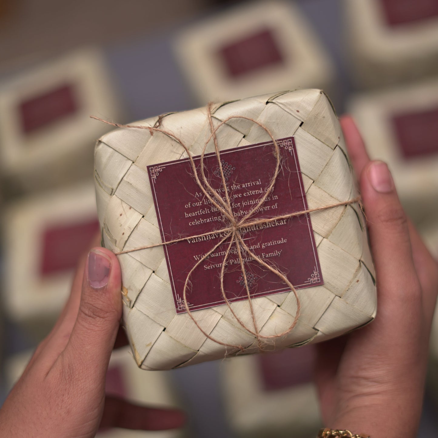 Palm Leaf Box (4 inches)