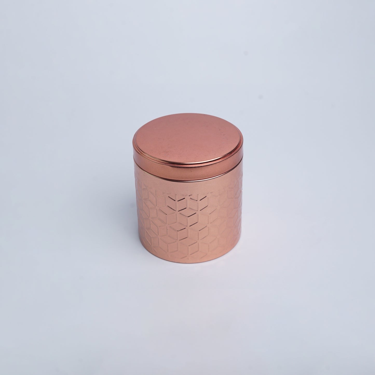 Copper Embossed air tight container - 3.5 inch