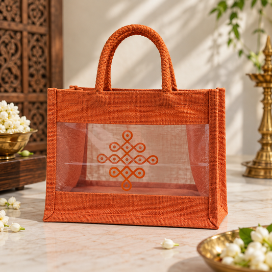 Kolam Window Jute Bag