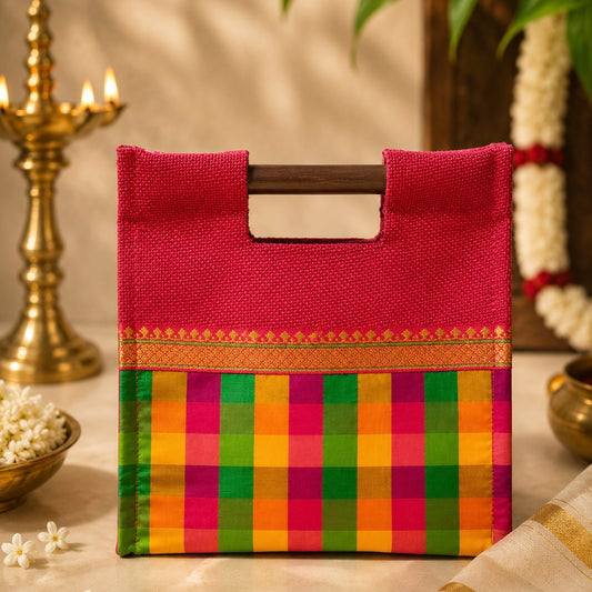 Madras Checks Shopper Bag