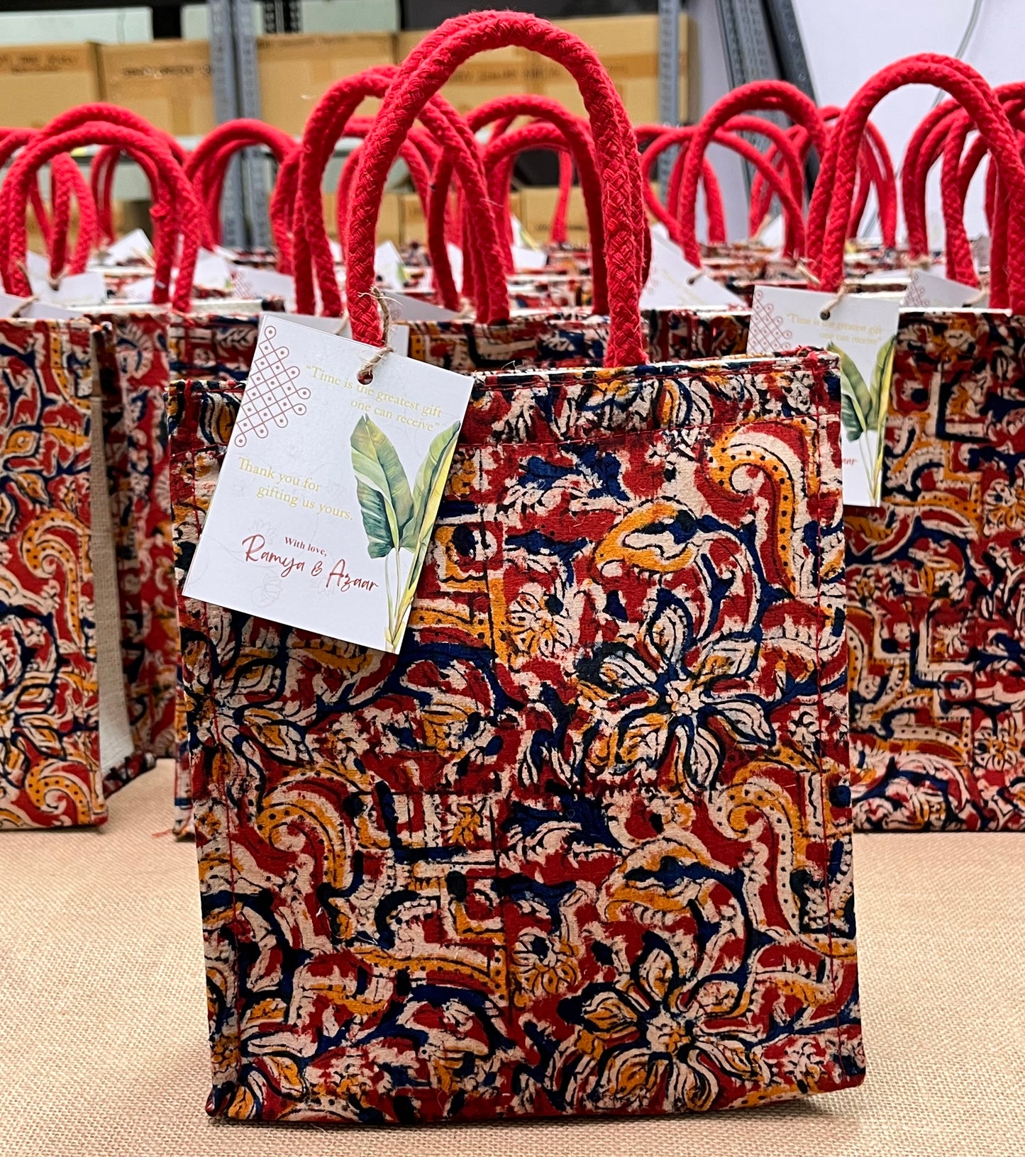 Full Kalamkari Jute Bag (Assorted)
