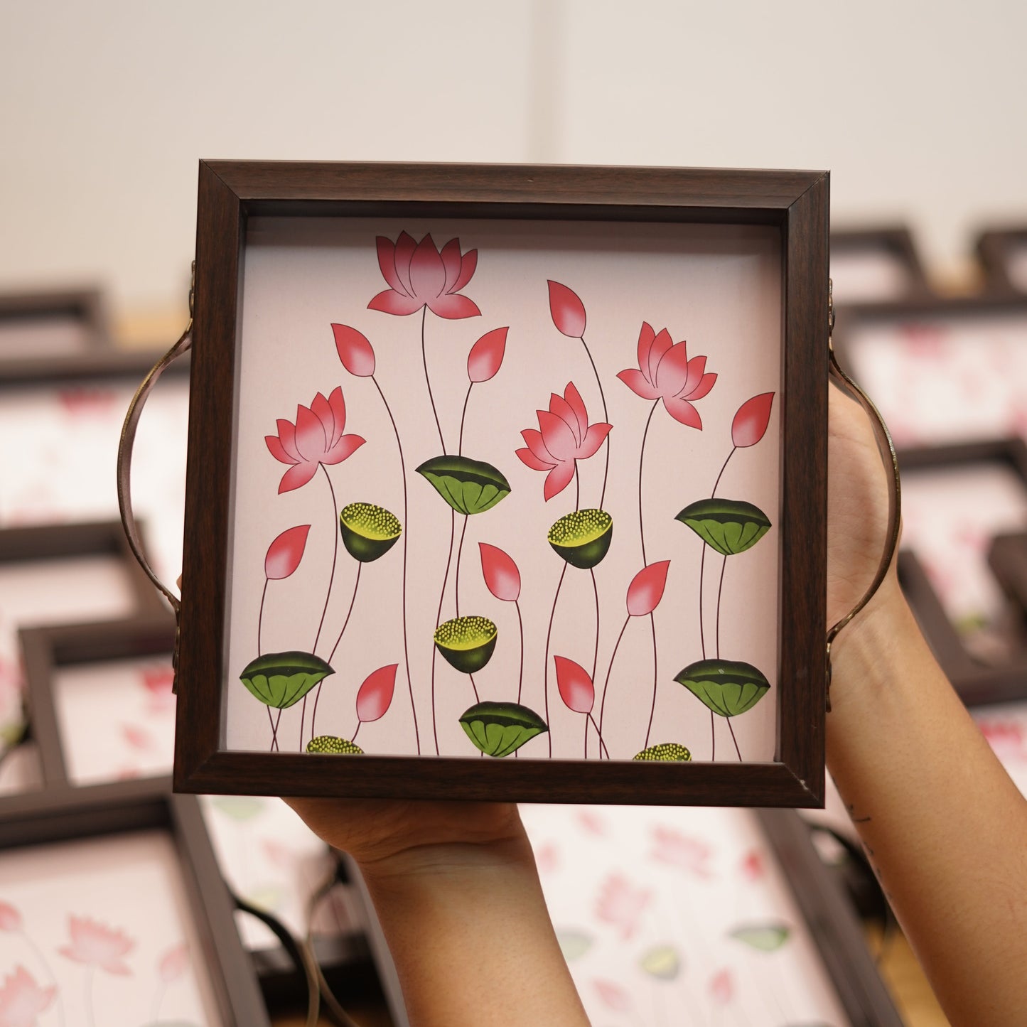 Pichwai Floral Tray