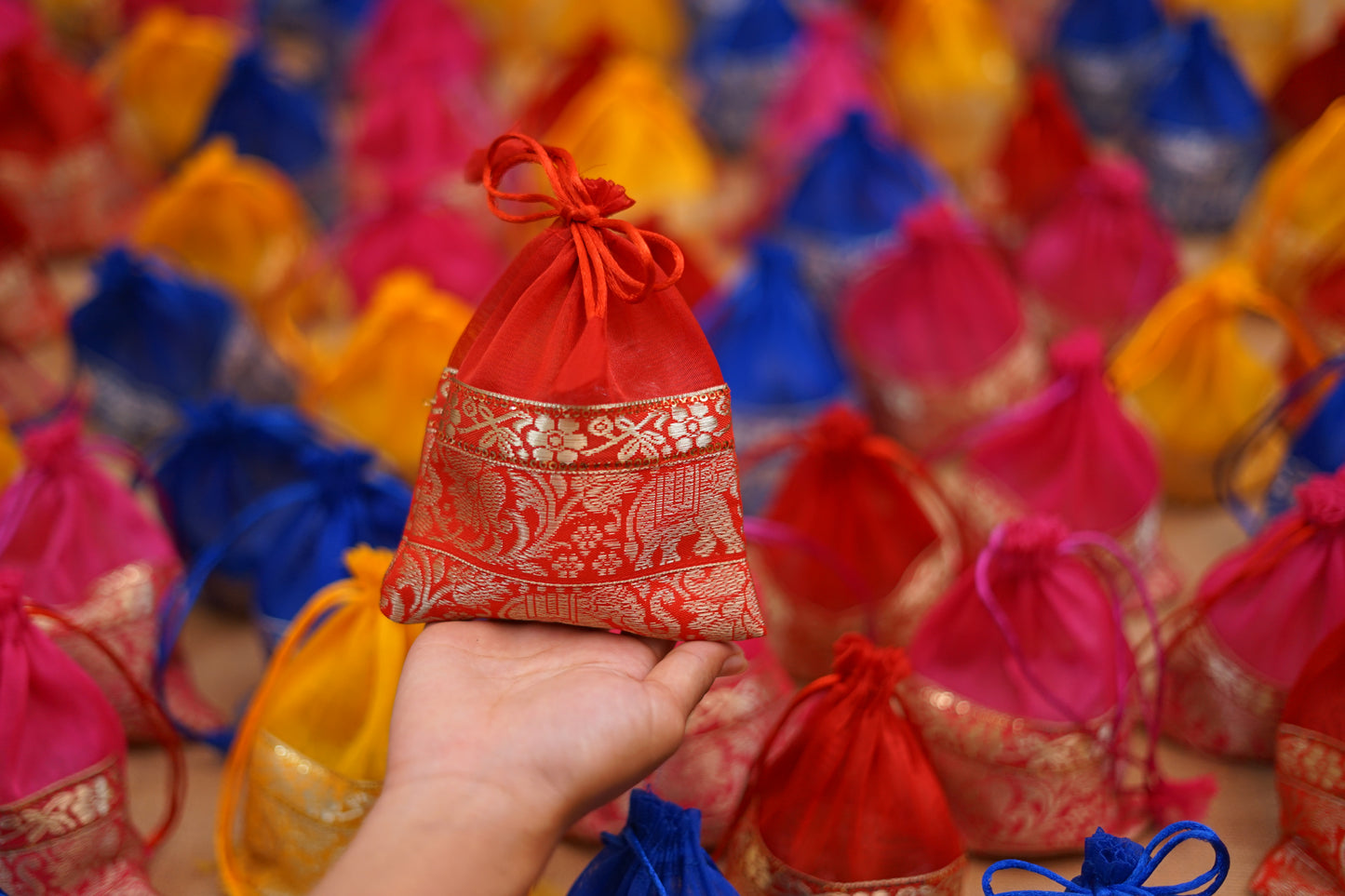 Organza Potli bags 9”7 inches