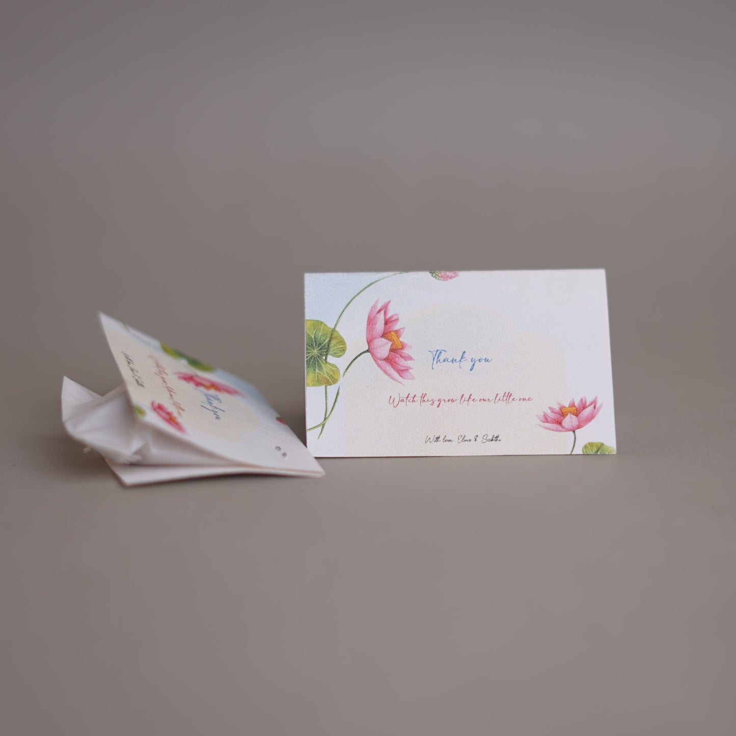 Thank you card with seedball