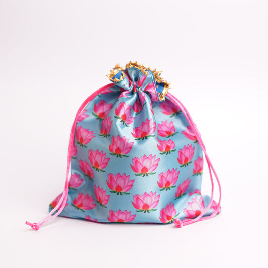 Floral Silky Potli (Assorted)