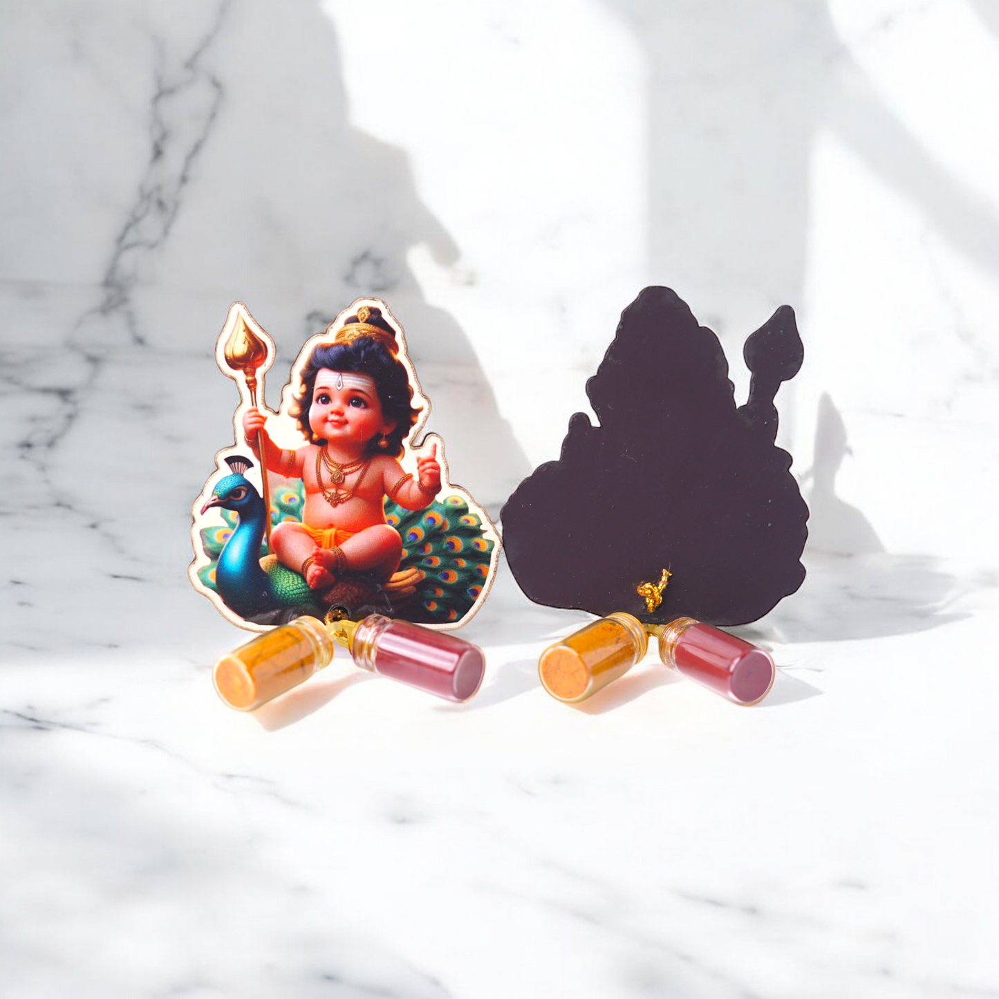 Murugar manjal kumkum with magnet