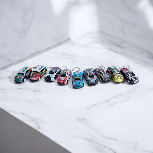 Car pushback keychain