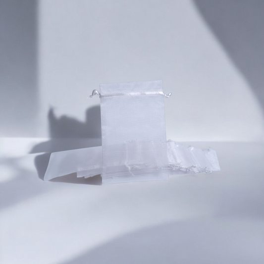 Silver plain pouch