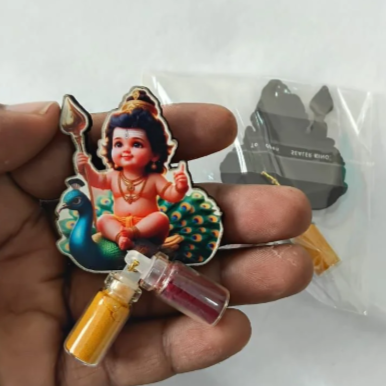 Murugar manjal kumkum with magnet