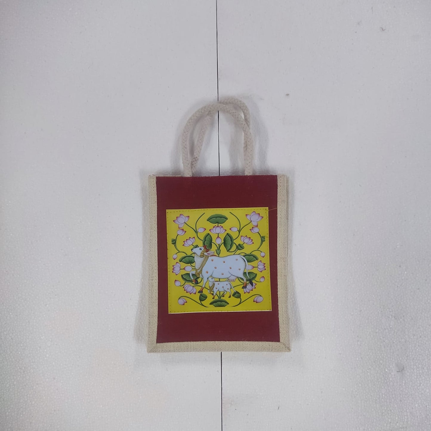 Pichwai printed bag (Assorted) without zip