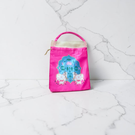 Cow Potli Favour Bag - 9"9