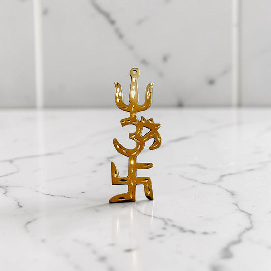 Om Trishul Swastik Divine Hanging