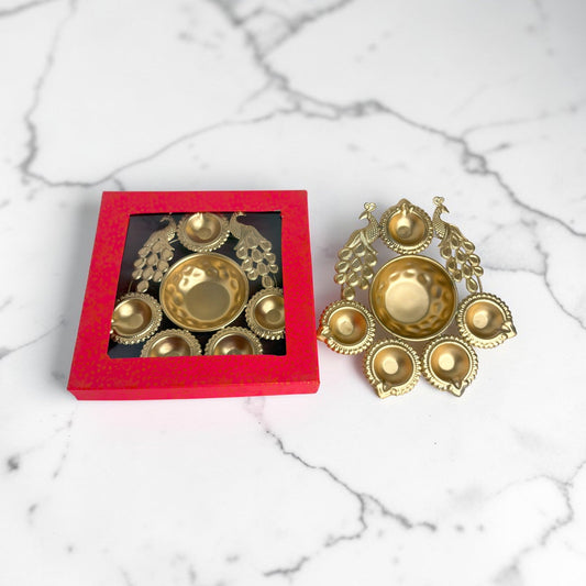 Peacock Urli - 8 inches