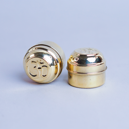 Budget friendly brass kumkum holder